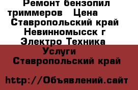 Ремонт бензопил триммеров › Цена ­ 500 - Ставропольский край, Невинномысск г. Электро-Техника » Услуги   . Ставропольский край